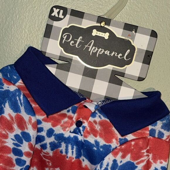 Patriotic, dog collared shirt - Picture 2 of 6